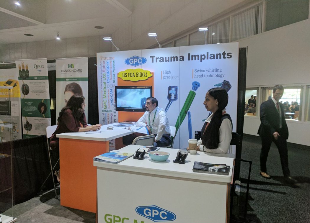GPC Medical USA Booth Display AAOS
